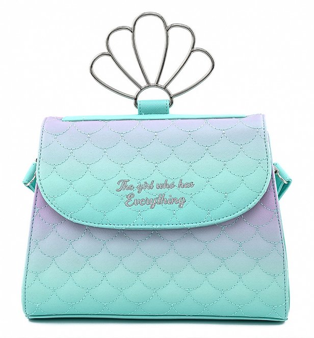 Loungefly X Disney: Little Mermaid Ombre Shell Handle Crossbody Bag