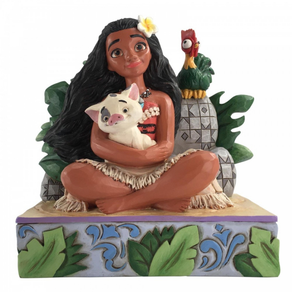 Disney Traditions Welcome to Motunui - Moana with Pua and Hei Hei Figurine