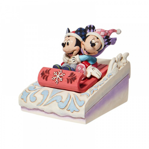 Disney Traditions Mickey and Minnie Sledding - 6008972