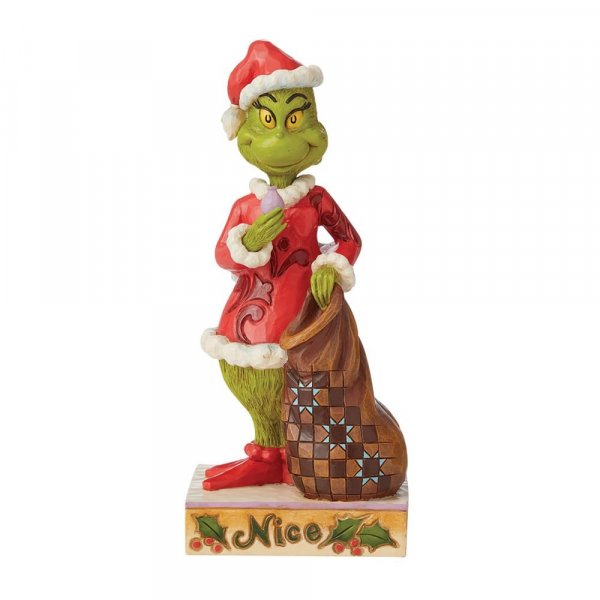 Naughty/Nice Grinch Figurine - The Grinch by Jim Shore
