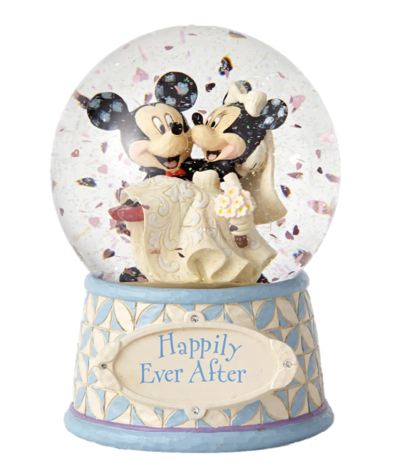 Jim Shore Disney Traditions Happily Ever After (Mickey and Minnie Waterball)