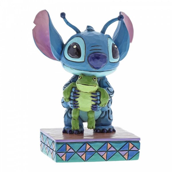 Disney Traditions Strange Life-Forms (Stitch with Frog Figurine) 