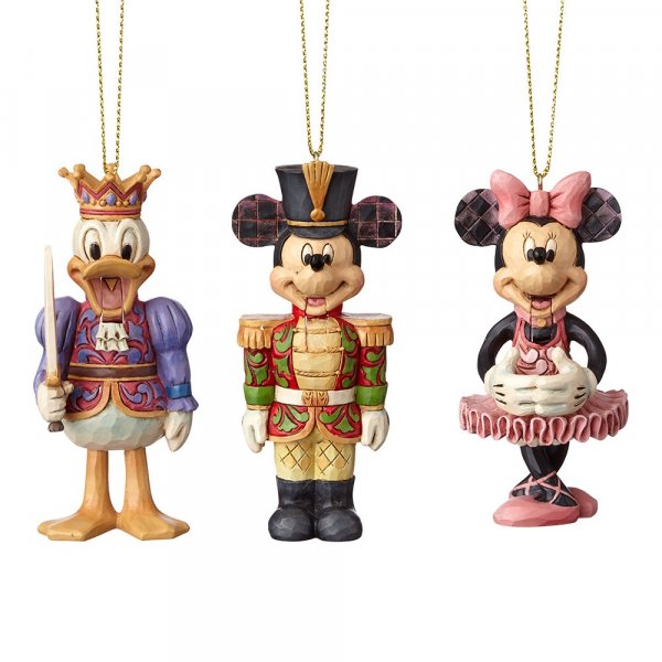 Jim Shore Disney Traditions Nutcracker Hanging Ornament (Set of 3)