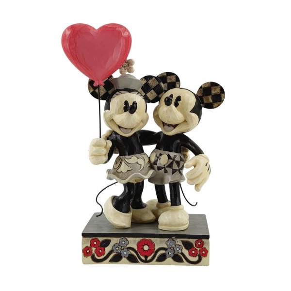 Jim Shore Disney Traditions Mickey and Minnie Love Balloon Figurine