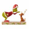 Grinch Patting Max Figurine - The Grinch by Jim Shore