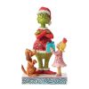 Jim Shore Max and Cindy Lou gifting the Grinch
