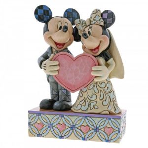 Disney Traditions Two Souls, One Heart Mickey Mouse and Minnie Mouse Figurine