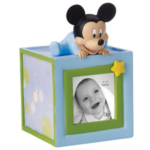 Precious Moments Disney Baby Mickey Mouse, Resin/Wood Photo Bank - 152703
