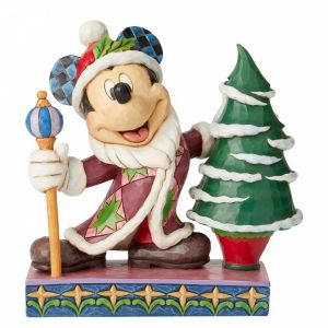 Jim Shore Disney Traditions Mickey Mouse Father Christmas Figurine