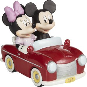 Precious Moments Disney You Sped Away With My Heart Mickey Mouse and Minnie Mouse Figurine
