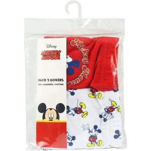 Disney Mickey Mouse Pack Of 2 Boys Boxers Age 2 Years
