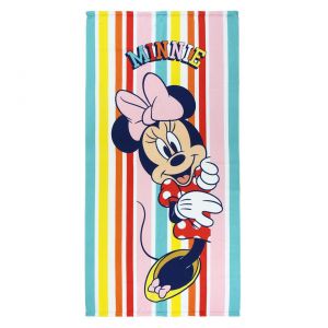 Minnie Striped Polyester Towel
