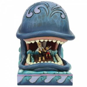Jim Shore Disney Traditions A Whale of a Whale Monstro with Geppetto and Pinocchio