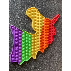 MEGA JUMBO 35CM Pop It Fidget Unicorn Rainbow