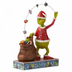 Jim Shore Grinch Juggling Ornaments Figurine