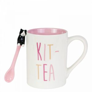Kit-Tea Mug with Sculpted Spoon Set 6003681