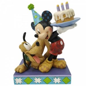 Disney Traditions Happy Birthday Pal (Pluto and Mickey Birthday Figurine)