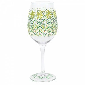 Lemon Henna Wine Glass