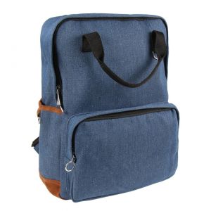 Plain Denim Backpack - 2100002922