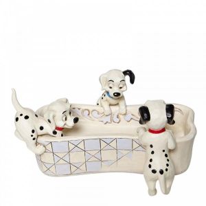 Disney Traditions Puppy Bowl - 101 Dalmatians Bone Shaped Dish - SIGNED JIM SHORE