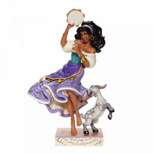 Disney Traditions Twirling Tambourine Player - Esmeralda and Djali Figurine - 6008071