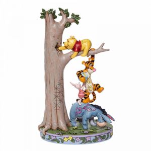 Disney Traditions Hundred Acre Caper - Tree with Pooh and Friends Figurine - 6008072