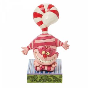 Disney Traditions Cheshire Cat with a Candy Cane Tail - 6008984