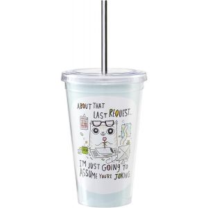 Enesco Cats @ Work Last Request Drinking Cup - 4048931