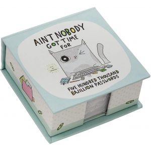 Enesco Cats @ Work Ain't Nobody Got Time For Memo Cube - 4048943