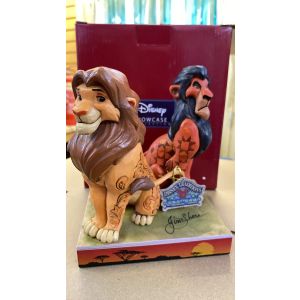 Jim Shore Disney Traditions Simba & Scar Figurine - Signed By Jim Shore