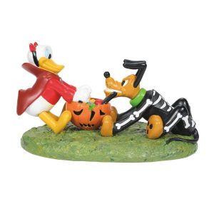 D56 Disney Donald & Pluto's Tussle Figurine