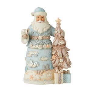 Jim Shore Heartwood Creek Santa with Starfish Tree Figurine