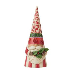 Jim Shore Heartwood Creek Gnome with Holly Figurine