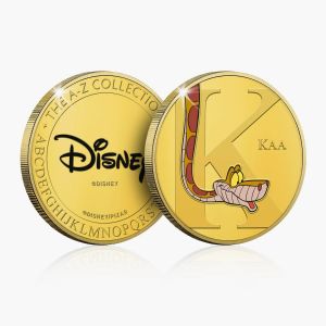 K Is For Kaa Gold-Plated Full Colour Commemorative Coin