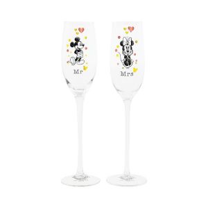 Enchanting Disney Mickey and Minnie Mouse Toasting Glasses