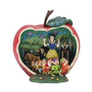 Disney Traditions Snow White Apple Scene Masterpiece Figurine and Snow White Deluxe Figurine