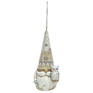 Jim Shore Heartwood Creek Gnome with Owl Hanging Ornament