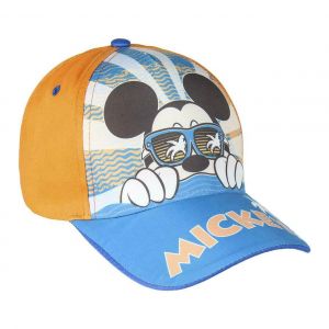 Disney Mickey Mouse Orange And Blue Cap