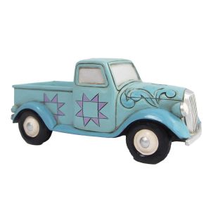 Jim Shore Heartwood Creek Blue Mini Pickup Figurine