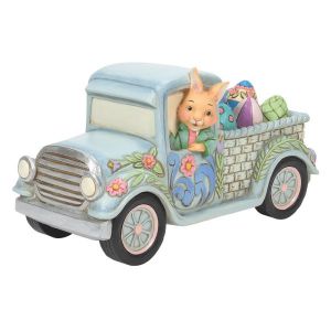 Jim Shore Heartwood Creek Easter Truck with Eggs Figurine