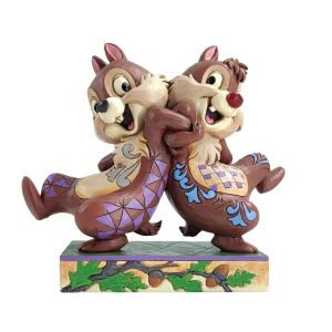 Jim Shore Disney Traditions Mischievous Mates (Chip & Dale Figurine) - SIGNED JIM SHORE