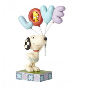 Jim Shore Peanuts Snoopy with LOVE Balloon Figurine - 6001291