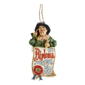Jim Shore Wizard Of Oz Scarecrow Diploma Hanging Ornament - 6008311