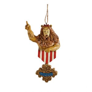 Jim Shore Wizard Of Oz Cowardly Lion Courage Hanging Ornament - 6008313