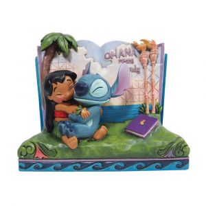 Jim Shore Disney Traditions Stitch Story Book Figurine