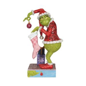 Jim Shore The Grinch Holding Stocking Ornament