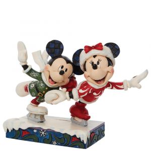 Jim Shore Disney Traditions Mickey and Minnie Ice Skating
