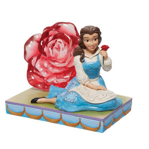 Jim Shore Disney Traditions Belle with Clear Resin Rose