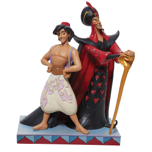 Jim Shore Disney Traditions Aladdin and Jafar Good vs Evil