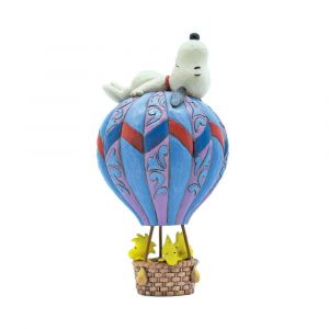 Jim Shore Peanuts Snoopy laying on Hot Air Balloon